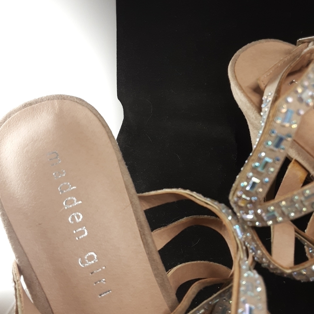 Madden Girl Rhea Rhinestone Heels SZ 7 - Picture 7 of 9